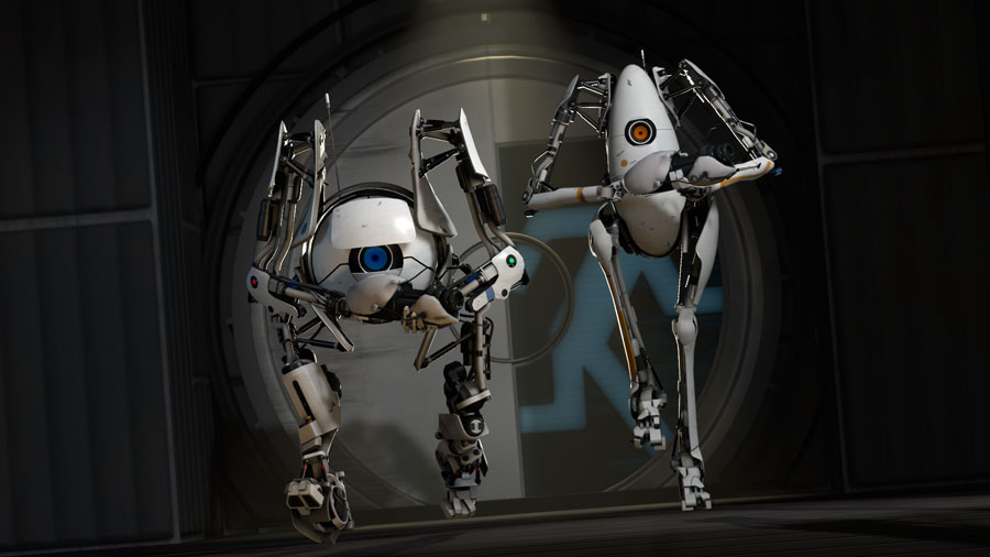 portal 2 robots wallpaper. Portal 2 Co-op action: